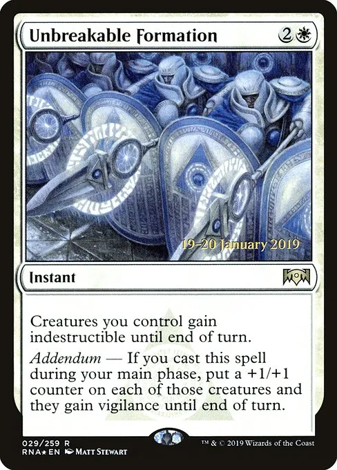 Unbreakable Formation · Ravnica Allegiance Promos 29s/81