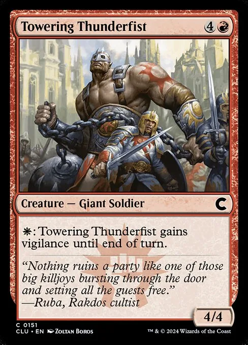 Towering Thunderfist · Ravnica: Clue Edition 151/284