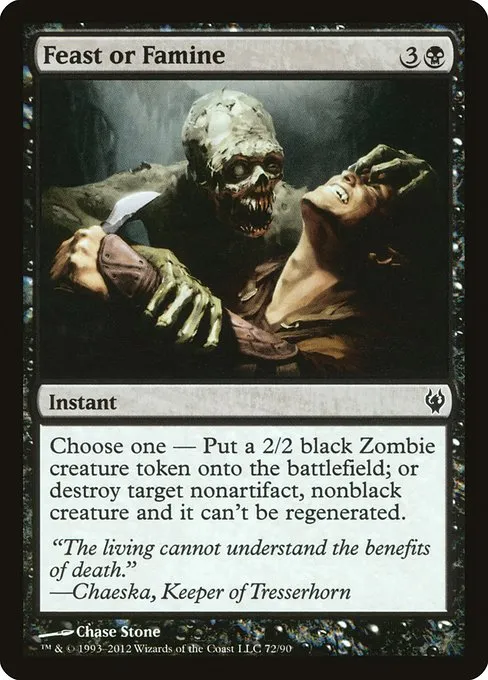 Feast or Famine · Duel Decks: Izzet vs. Golgari 72/90