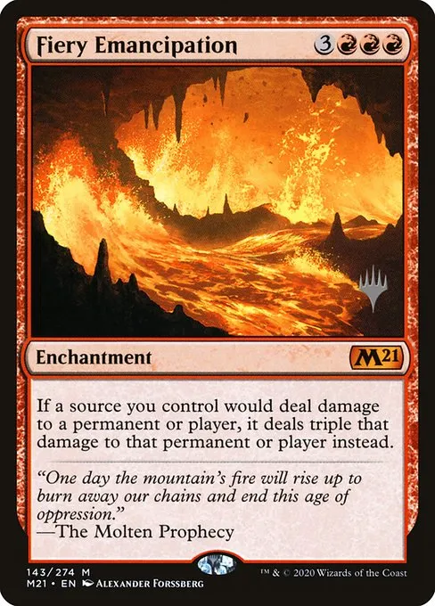 Fiery Emancipation · Core Set 2021 Promos 143p/137