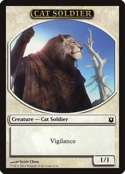 Cat Soldier · Born of the Gods Tokens 2/11