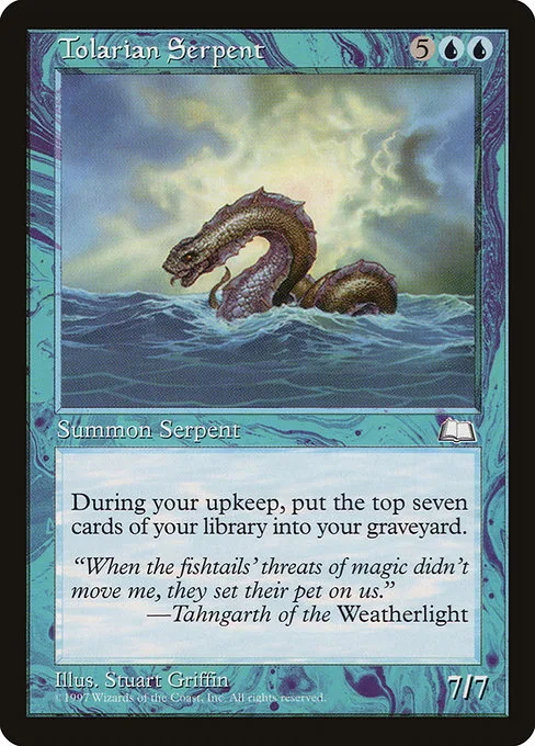 Tolarian Serpent · Weatherlight 57/167