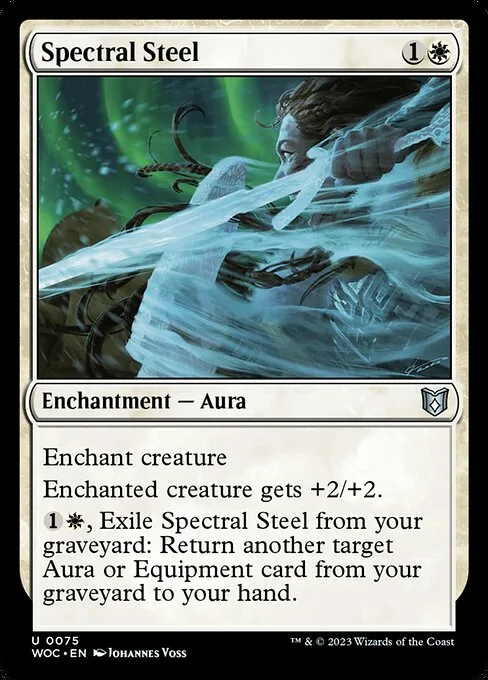 Spectral Steel · Wilds of Eldraine Commander 75/173