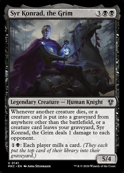 Syr Konrad, the Grim · Murders at Karlov Manor Commander 141/358