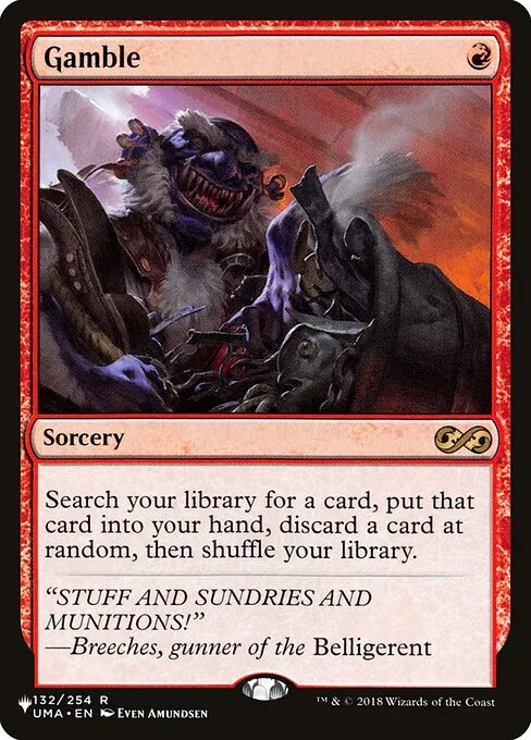 Gamble · The List UMA-132/5050