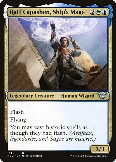 Raff Capashen, Ship's Mage · Neon Dynasty Commander 141/179