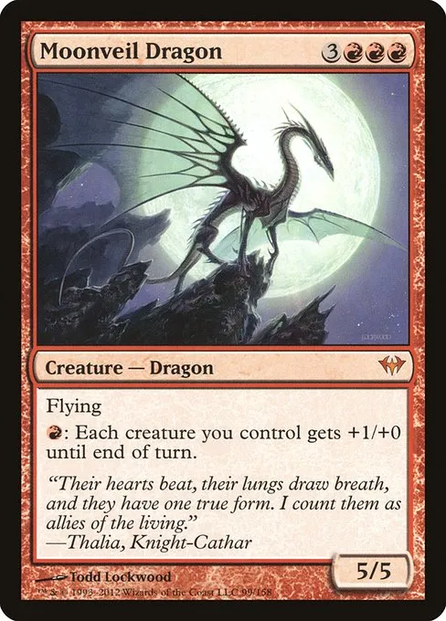 Moonveil Dragon · Dark Ascension 99/158