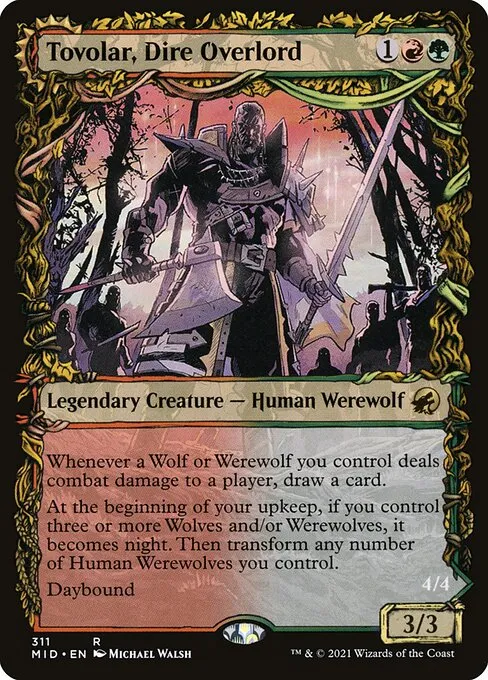 Tovolar, Dire Overlord // Tovolar, the Midnight Scourge · Innistrad: Midnight Hunt 311/399