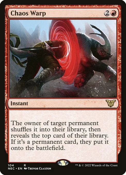 Chaos Warp · Neon Dynasty Commander 104/179