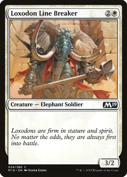 Loxodon Line Breaker · Core Set 2019 24/314