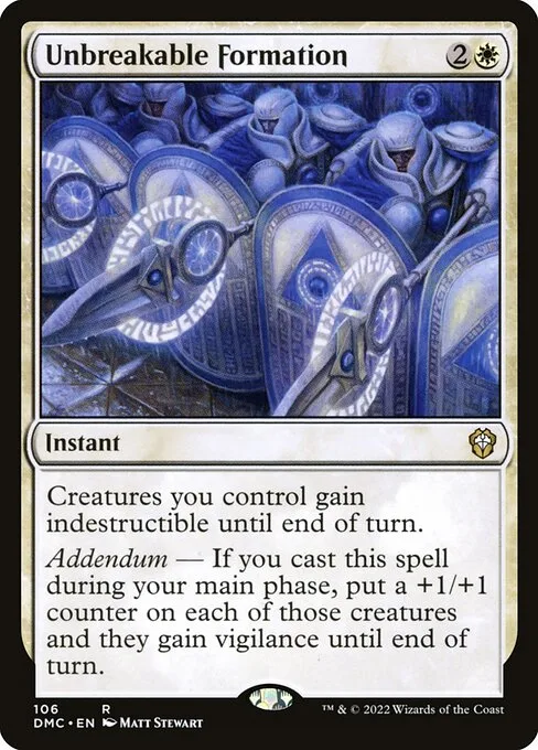 Unbreakable Formation · Dominaria United Commander 106/240