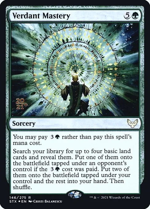 Verdant Mastery · Strixhaven: School of Mages Promos 146s/164