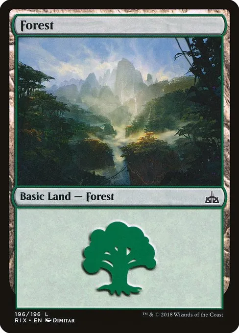 Forest · Rivals of Ixalan 196/205