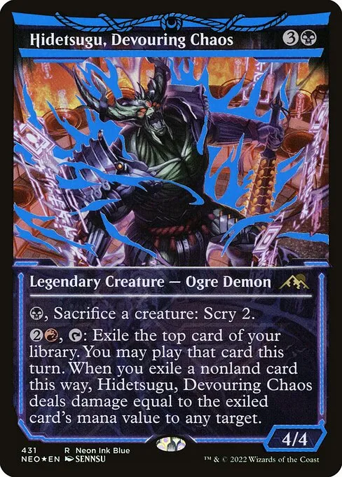 Hidetsugu, Devouring Chaos · Kamigawa: Neon Dynasty 431/531