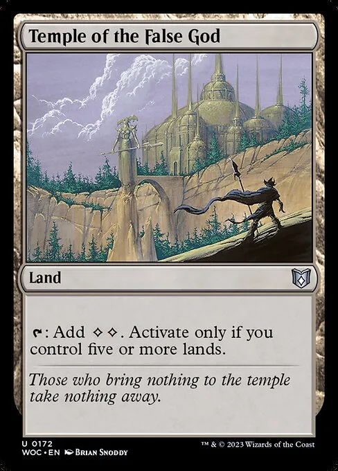 Temple of the False God · Wilds of Eldraine Commander 172/173
