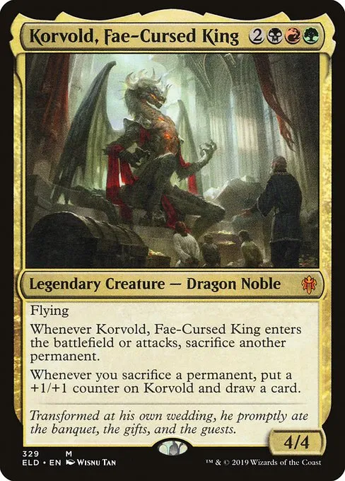 Korvold, Fae-Cursed King · Throne of Eldraine 329/398
