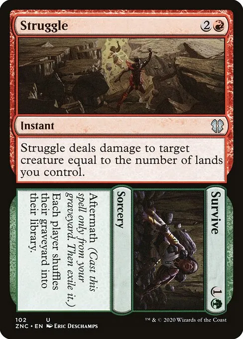 Struggle // Survive · Zendikar Rising Commander 102/142
