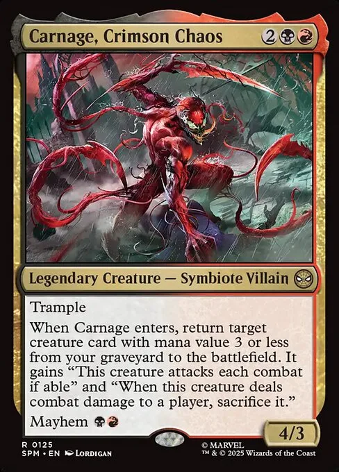 Carnage, Crimson Chaos · Marvel's Spider-Man 125/286