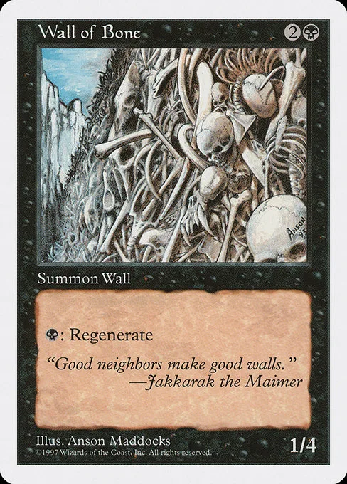 Wall of Bone · Fifth Edition 203/460