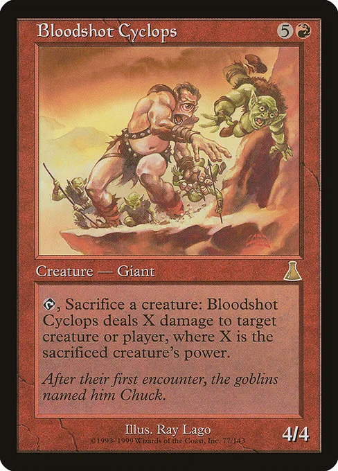 Bloodshot Cyclops · Urza's Destiny 77/143