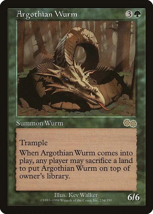 Argothian Wurm · Urza's Saga 236/357