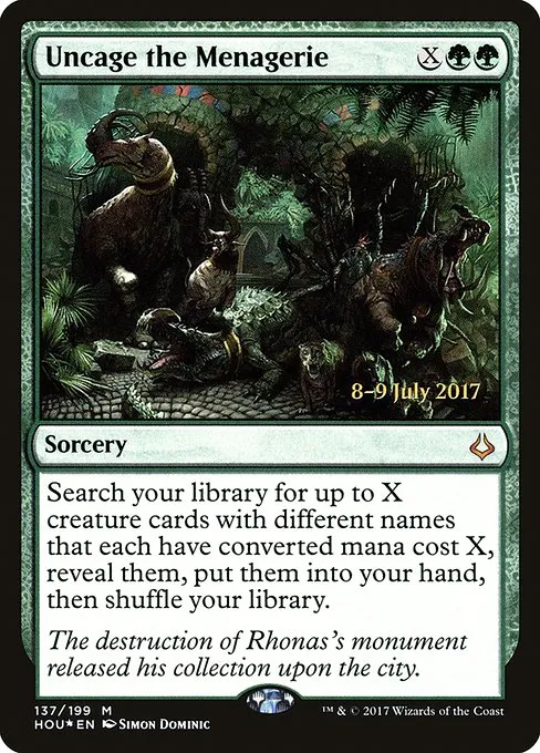 Uncage the Menagerie · Hour of Devastation Promos 137s/62