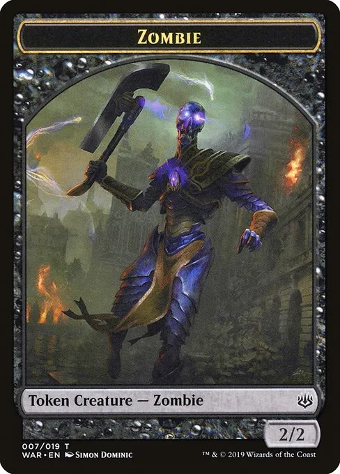 Zombie · War of the Spark Tokens 7/19
