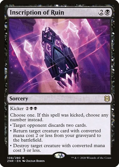 Inscription of Ruin · Zendikar Rising 108/407