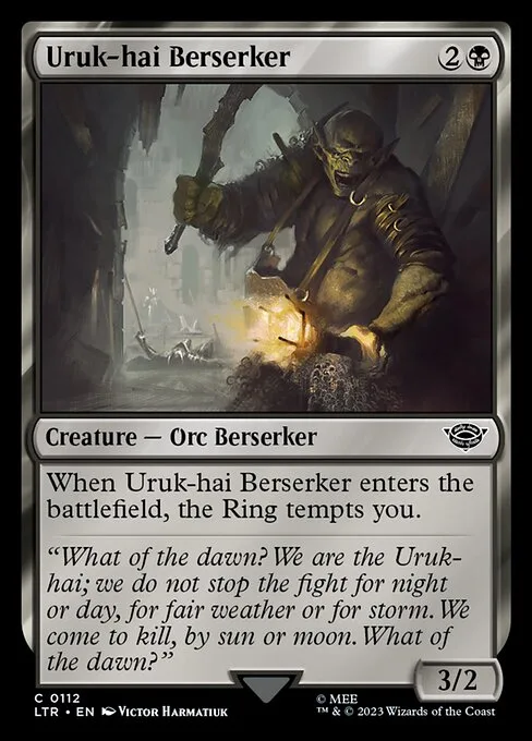 Uruk-hai Berserker · The Lord of the Rings: Tales of Middle-earth 112/856