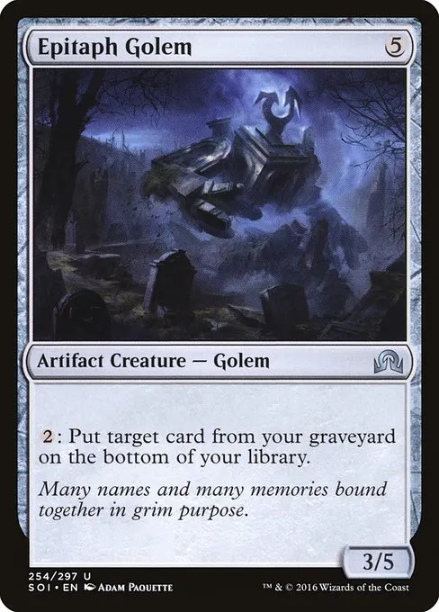 Epitaph Golem · Shadows over Innistrad 254/302