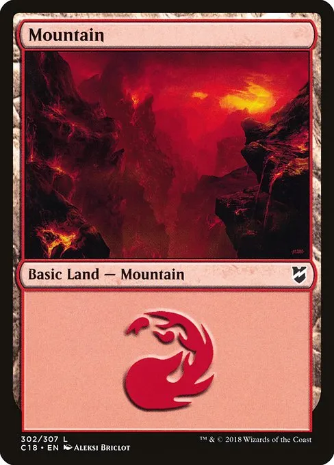 Mountain · Commander 2018 302/307