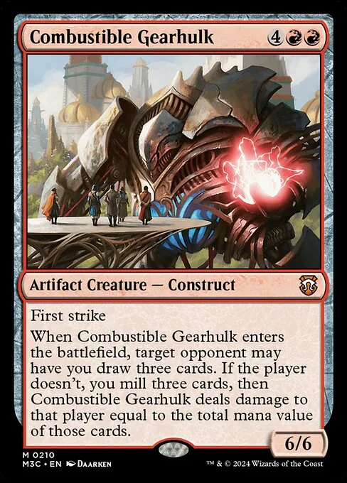 Combustible Gearhulk · Modern Horizons 3 Commander 210/398