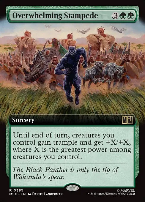 Overwhelming Stampede · Marvel Super Heroes Commander 385/9