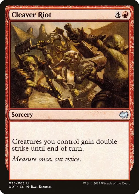Cleaver Riot · Duel Decks: Merfolk vs. Goblins 36/63