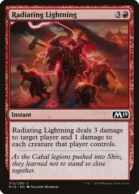 Radiating Lightning · Core Set 2019 313/314
