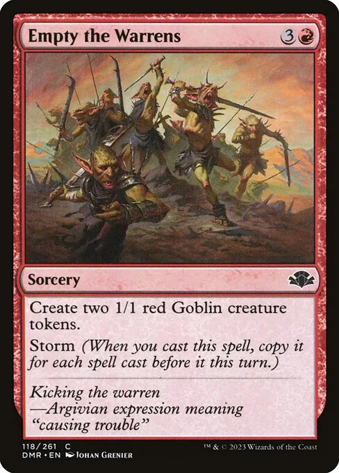 Empty the Warrens · Dominaria Remastered 118/457