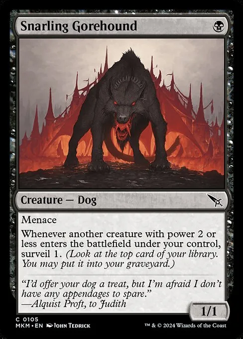 Snarling Gorehound · Murders at Karlov Manor 105/451