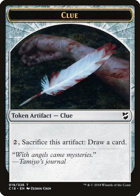 Clue · Commander 2018 Tokens 19/26