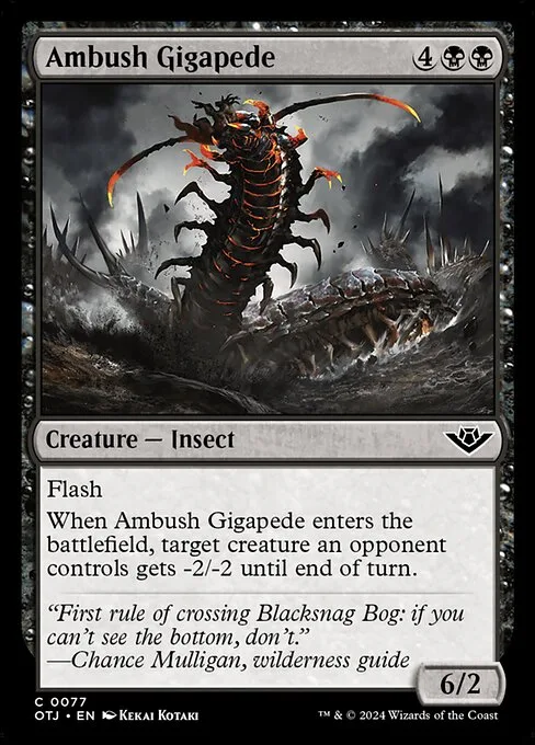 Ambush Gigapede · Outlaws of Thunder Junction 77/374