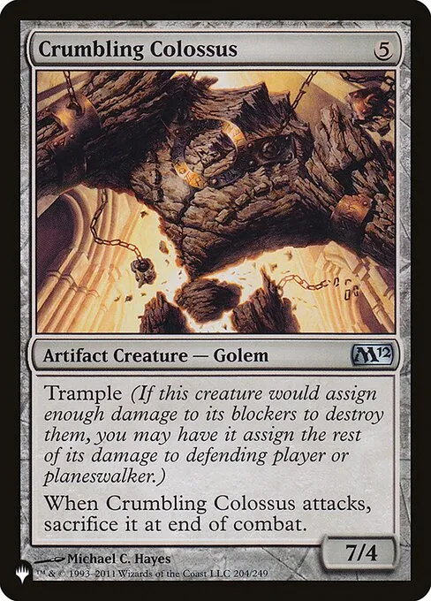 Crumbling Colossus · The List M12-204/5050