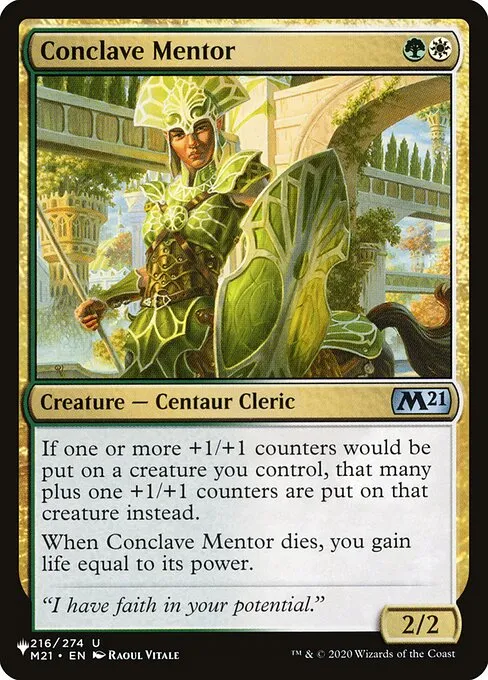 Conclave Mentor · The List M21-216/5050