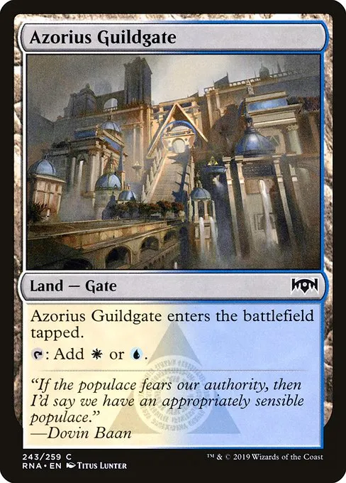 Azorius Guildgate · Ravnica Allegiance 243/273