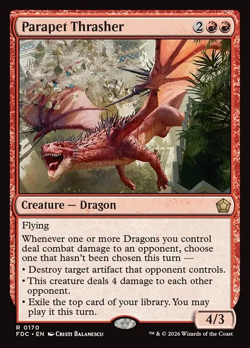 Parapet Thrasher · Foundations Commander 170/3