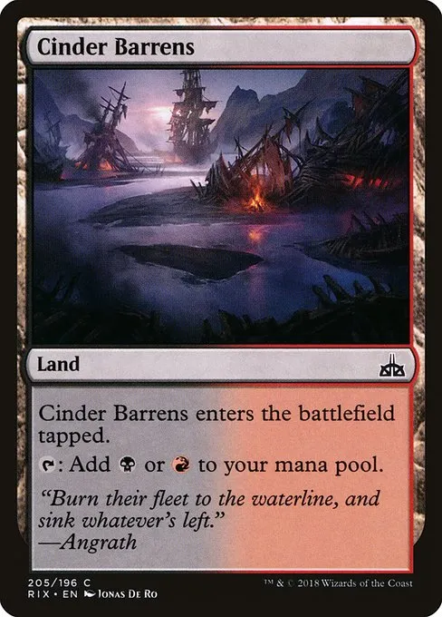 Cinder Barrens · Rivals of Ixalan 205/205