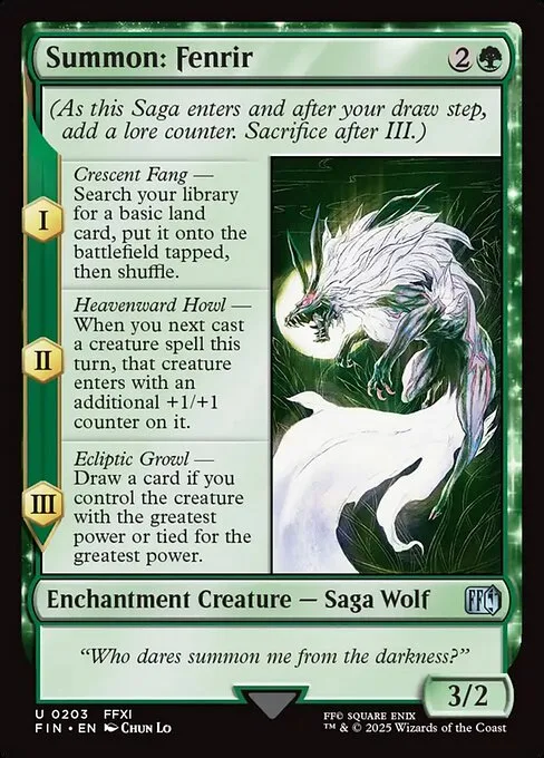 Summon: Fenrir · Final Fantasy 203/599