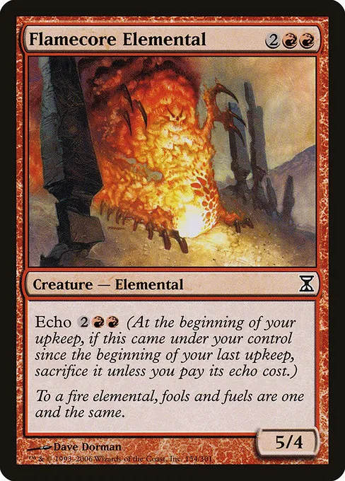Flamecore Elemental · Time Spiral 154/301