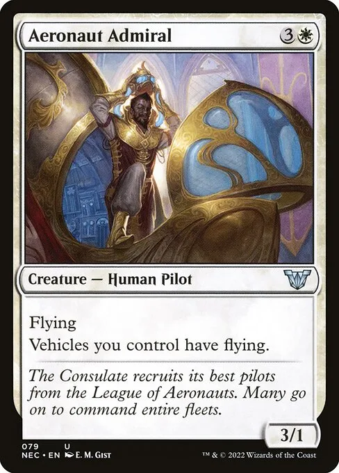 Aeronaut Admiral · Neon Dynasty Commander 79/179