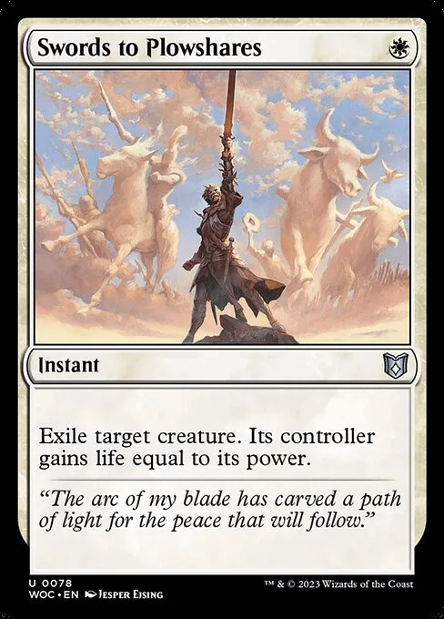 Swords to Plowshares · Wilds of Eldraine Commander 78/173