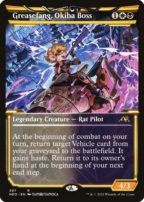 Greasefang, Okiba Boss · Kamigawa: Neon Dynasty 397/531