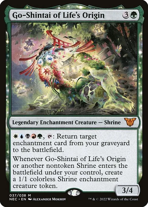 Go-Shintai of Life's Origin · Neon Dynasty Commander 37/179